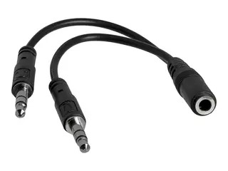 STARTECH.COM MUYHSFMM 3.5 mm 4 Positio Female to 2x 3.5mm Male Headset Adapter