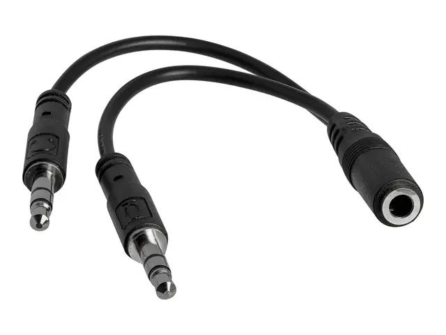 StarTech.com 3.5mm 4 Position to 2x 3 Headset Splitter Adapter - F...