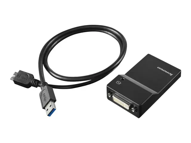 Lenovo USB 3.0 to DVI/VGA Monitor Adapter - Ekstern videoadapter DVI