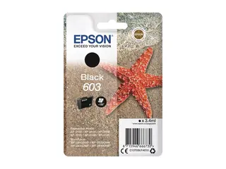 Epson 603 - 3.4 ml - svart - original - blære med RF/lyd-alarm blekkpatron - for Expression Home XP-2150, 2155, 3150, 3155, 4150, 4155; WorkForce WF-2820, 2840, 2845, 2870