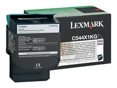 Lexmark - Ekstra høy ytelse - svart original - tonerpatron LCCP, LRP - for Lexmark C544dn, C544dtn, C544dw, C544n, X544dn, X544dn RCS, X544dtn, X544dw, X544n