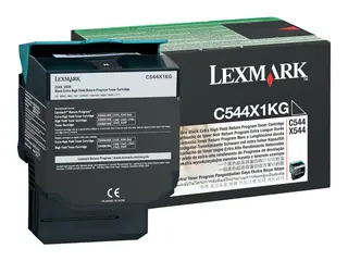 Lexmark - Ekstra høy ytelse - svart original - tonerpatron LCCP, LRP - for Lexmark C544dn, C544dtn, C544dw, C544n, X544dn, X544dn RCS, X544dtn, X544dw, X544n