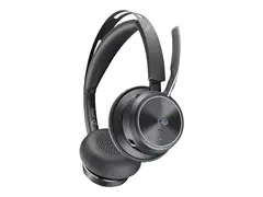 Poly Voyager Focus 2-M - Hodesett - on-ear Bluetooth - tr&#229;dl&#248;s, kablet - USB-C - svart - Certified for Microsoft Teams