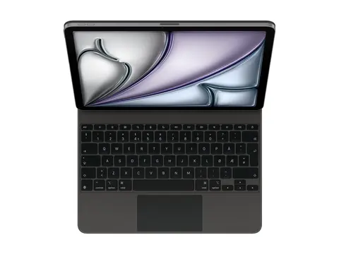 Apple Magic Keyboard - Tastatur og folioveske med styrepute - Apple Smart connector - QWERTY - Norsk - svart - for 13-inch iPad Air (M2, M3)