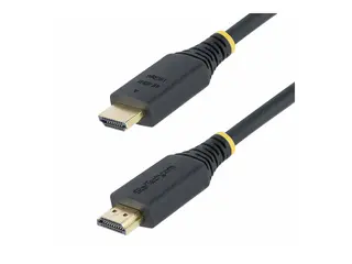 Startech 30cm (1ft) High Speed HDMI Cable, 4K60Hz Premium High Speed - HDMI-kabel med Ethernet - HDMI hann til HDMI hann - 30 cm - skjermet - svart - halogenfri, passiv, 4K 60Hz støtte, støtte for 1080p 240 Hz, 2K 144Hz støtte