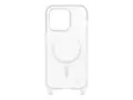 OtterBox React Series - Baksidedeksel for mobiltelefon halskjede - MagSafe-samsvar - stjernest&#248;v (klart glitter) - for Apple iPhone 14 Pro