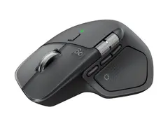 Logitech MX Master 4 - Mus - 8 knapper - trådløs Bluetooth, 2.4 GHz - USB trådløs mottaker - grafitt