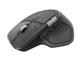 Logitech MX Master 4 - Mus - 8 knapper - trådløs Bluetooth, 2.4 GHz - USB trådløs mottaker - grafitt
