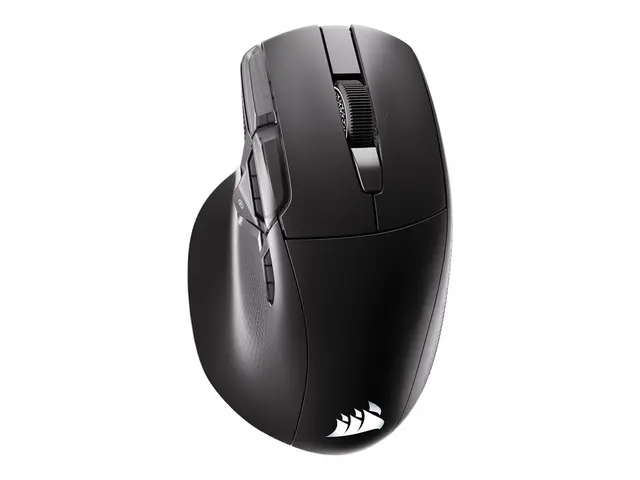 CORSAIR NIGHTSWORD v2 - Mus - stream deck, gaming høyrehendt - optisk - 8 knapper - trådløs, kablet - 2.4 GHz, Bluetooth, USB - USB Slipstream trådløs mottaker 