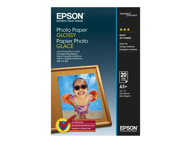 Epson - Blank - A3 Plus (329 x 483 mm) - 200 g/m² - 20 ark fotopap...