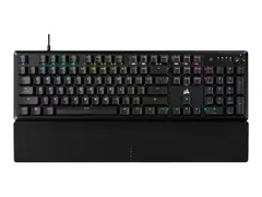 CORSAIR K70 CORE RGB - Tastatur 100% - full size - bakgrunnsbelyst - USB - QWERTY - Nordisk - tastsvitsj: CORSAIR MLX Red - svart