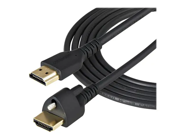 StarTech.com 1m (3ft) HDMI Cable with Locking Screw, 4K 60Hz HDR 1...