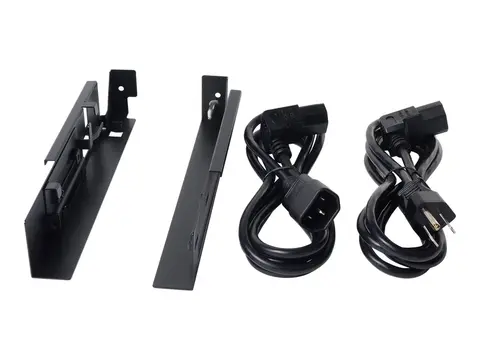 APC - Rackmonteringssett for KVM-konsoll svart - 1U - TAA-samsvar - for P/N: NBPD0150, SMX2KR2UX145, SMX3KR2UNCX145, SRT5KRMXLT-A, SRT6KRMXLT-A, SRT8KRMXLT-A