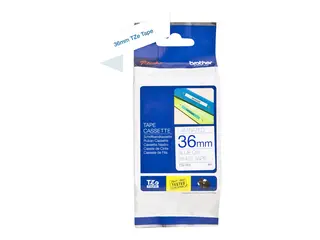 Brother TZe-263 - Blått på hvitt - Rull (3,6 cm x 8 m) 1 kassett(er) laminert teip for Brother PT-H110; P-Touch PT-3600, 550, 9200, 9400, 9500, 9600, 9800, D800
