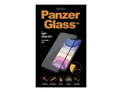 PanzerGlass - Skjermbeskyttelse for mobiltelefon glass - rammefarge svart - for Apple iPhone 11, XR