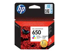 HP 650 - 5 ml - farge (cyan, magenta, gul) original - Ink Advantage - hengeboks - blekkpatron - for Deskjet Ink Advantage 2515