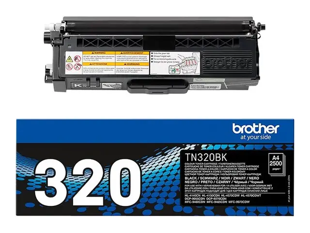 Brother TN320BK - Svart original tonerpatron for DCP-9055CDN, DCP-...