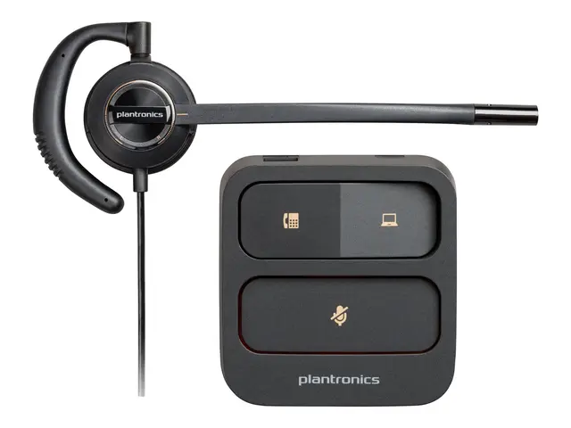 Poly EncorePro 530 - 500 series hodesett i øret kablet Quick Disco...