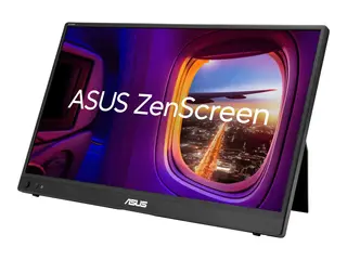 ASUS ZenScreen MB16AHVE - LED-skjerm - 15.6" portabel - 1920 x 1080 Full HD (1080p) @ 60 Hz - IPS - 250 cd/m² - 800:1 - 5 ms - Mini HDMI, 2xUSB-C - svart