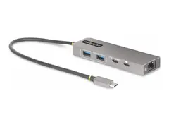 STARTECH.COM 3-Port USB-C Hub 2.5 Gbps Ethernet 100W PD Pass-Through Port USB 3