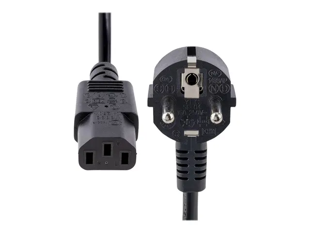 StarTech.com 1m (3ft) Computer Power Cord, 18AWG, EU Schuko to C13...