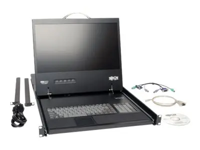 Eaton Tripp Lite Series 16-Port Rack Console Cat5 KVM Switch 1U RM...