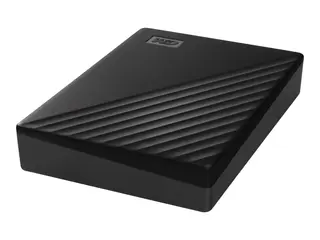 WD My Passport WDBPKJ0040BBK - Harddisk - kryptert 4 TB - ekstern (bærbar) - USB 3.2 Gen 1 - 256-bit AES - svart