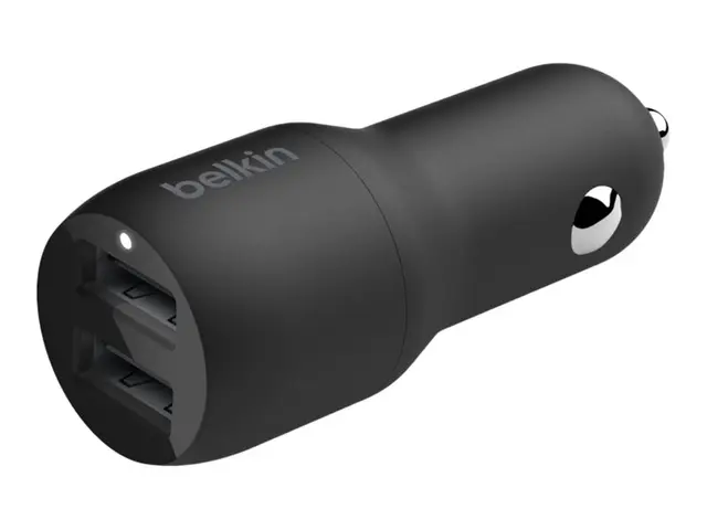 Belkin BoostCharge Dual Charger - Bilstrømadapter 24 watt 4.8 A 2 ...