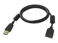 Vision Professional - USB-forlengelseskabel USB (hann) til USB (hunn) - USB 2.0 - 2 m - svart