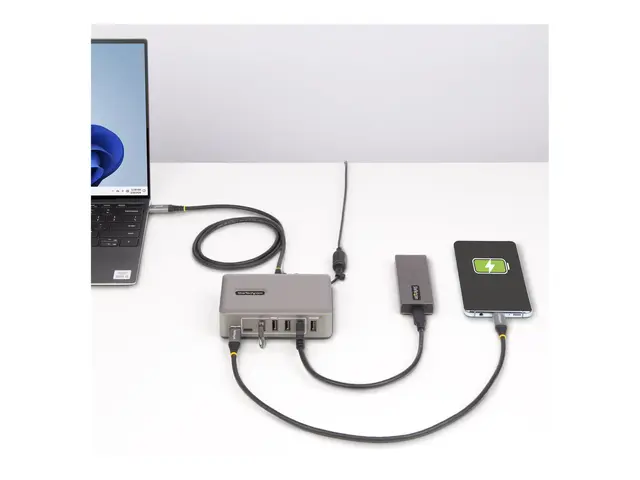 StarTech.com 10-Port USB-C Hub, 8x USB-A + 2x USB-C, Self-Powered ...