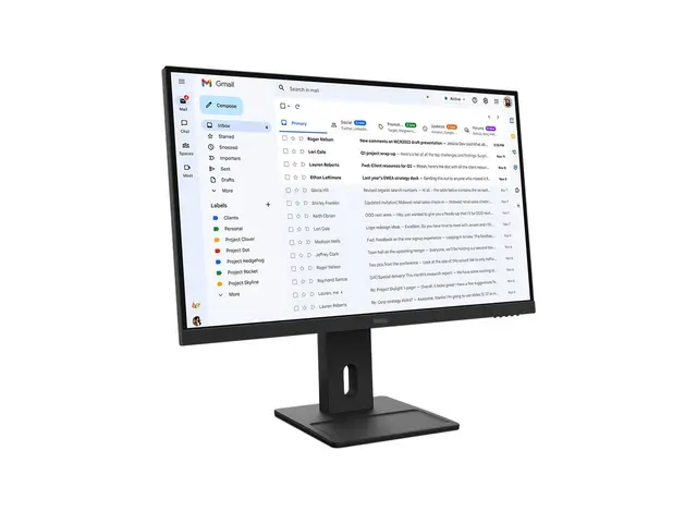 Lenovo ThinkVision E27-40 - LED-skjerm - 27" 1920 x 1080 Full HD (1080p) - IPS - 300 cd/m² - 1500:1 - 4 ms - HDMI, VGA, DisplayPort - høyttalere - ravnsort 
