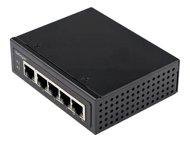 StarTech.com Industrial 5 Port Gigabit PoE Switch, 30W, Power Over...