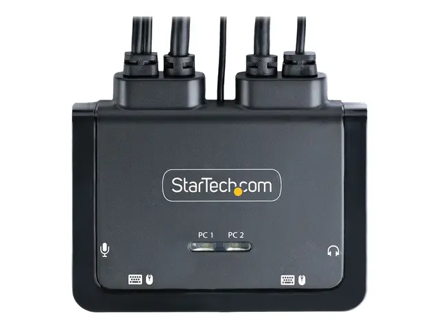 StarTech.com 2-Port USB-C Cable KVM Switch, 4K 60Hz DisplayPort Ou...