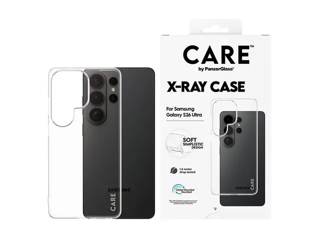 CARE by PanzerGlass X-Ray - Baksidedeksel for mobiltelefon termoplast-polyuretan (TPU) - gjennomsiktig - for Samsung Galaxy S26 Ultra 