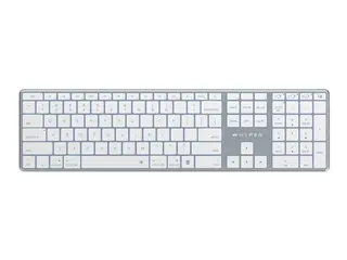 Targus HyperSpace - Tastatur - full size bakbelysning - trådløs - Bluetooth 5.0 - QWERTY - Storbritannia - romgrå