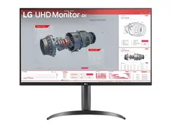 LG 32BR55UK-B - LED-skjerm - 32" (31.5" synlig) 3840 x 2160 4K UHD (2160p) - VA - 250 cd/m² - HDR10 - 4 ms - 2xHDMI, DisplayPort, USB-C - høyttalere