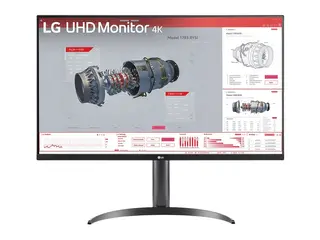 LG 32BR55UK-B - LED-skjerm - 32" (31.5" synlig) 3840 x 2160 4K UHD (2160p) - VA - 250 cd/m² - HDR10 - 4 ms - 2xHDMI, DisplayPort, USB-C - høyttalere