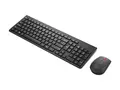Lenovo Essential Wireless Combo Gen 2 Tastatur- og mussett - tr&#229;dl&#248;s - 2.4 GHz - QWERTY - Dansk - svart - brun boks - for ThinkCentre M60; M70a Gen 2; M75q Gen 2; M75t Gen 2; M90; M90a Gen 2; M90s Gen 2
