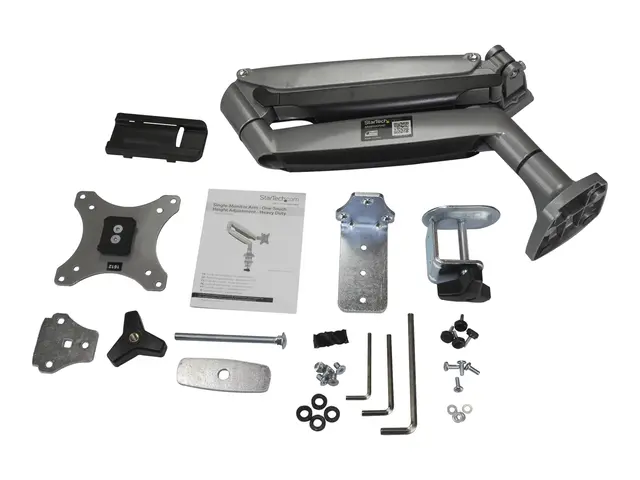 StarTech.com Desk Mount Monitor Arm, Heavy Duty Ergonomic VESA Sin...