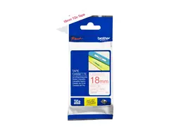 Brother TZe-242 - Selv-adhesiv - rødt på hvitt Rull (1,8 cm x 8 m) 1 kassett(er) laminert teip - for P-Touch PT-D450VP, PT-D800W, PT-H500; P-Touch Cube Plus PT-P710BTH