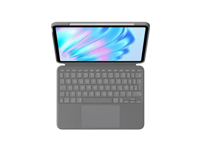 Logitech Combo Touch - tastatur og folioveske - med styrepute - QW...