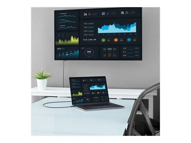 StarTech.com USB-C to DVI Cable - 6 ft / 2m 1080p 1920x1200 Monito...
