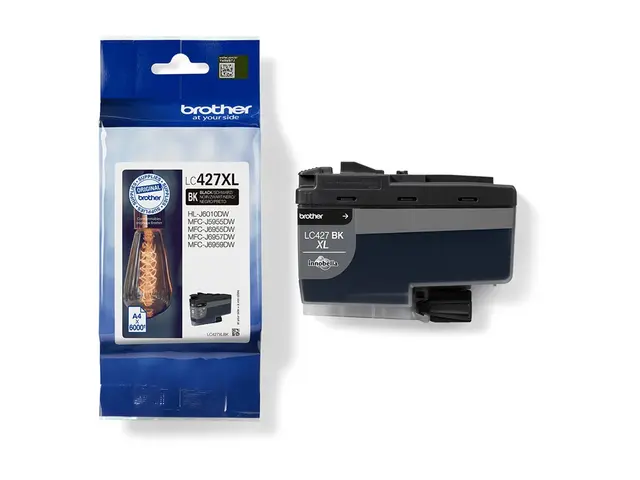 Brother LC427XLBK - Høykapasitets svart original blekkpatron for H...