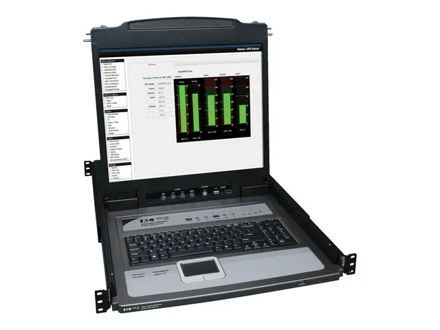 Eaton Tripp Lite Series 8-Port Rack Console KVM Switch w/19" LCD &...