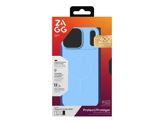 ZAGG Sedona Snap - Baksidedeksel for mobiltelefon - MagSafe-samsva...
