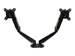 Startech Desk Mount Dual Monitor Arm - One-Touch Height Adjustment (ARMSLIMDUO) monteringssett justerbar arm - for LCD-skjerm - svart