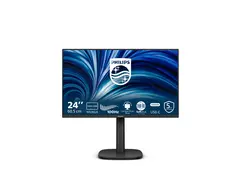 Philips 24B2N3200D - 3000 Series - LED-skjerm 24" - 1920 x 1200 WUXGA @ 100 Hz - IPS - 300 cd/m² - 1500:1 - 4 ms - HDMI, VGA, DisplayPort - høyttalere - svart