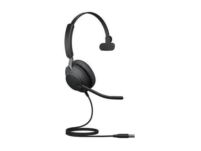 Jabra Evolve2 40 SE UC Mono - Hodesett on-ear kablet USB-A lydisol...