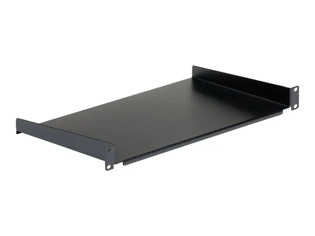 Startech 1U Fixed Server Rack Mount Shelf, 10in Deep Steel Univers...