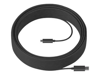Logitech Strong - USB-kabel - USB-type A (hann) til 24 pin USB-C (hann) USB 3.2 Gen 2 - 25 m - plenum, Active Optical Cable (AOC) - for Room Solution Huddle, Large